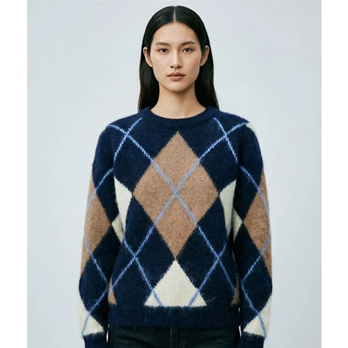Argyle Sweater Women Argyle Sweater Women