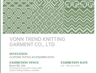 Vonn Trend Knitting Garment bo predstavil najnovejšo zbirko na Clothing Texti...