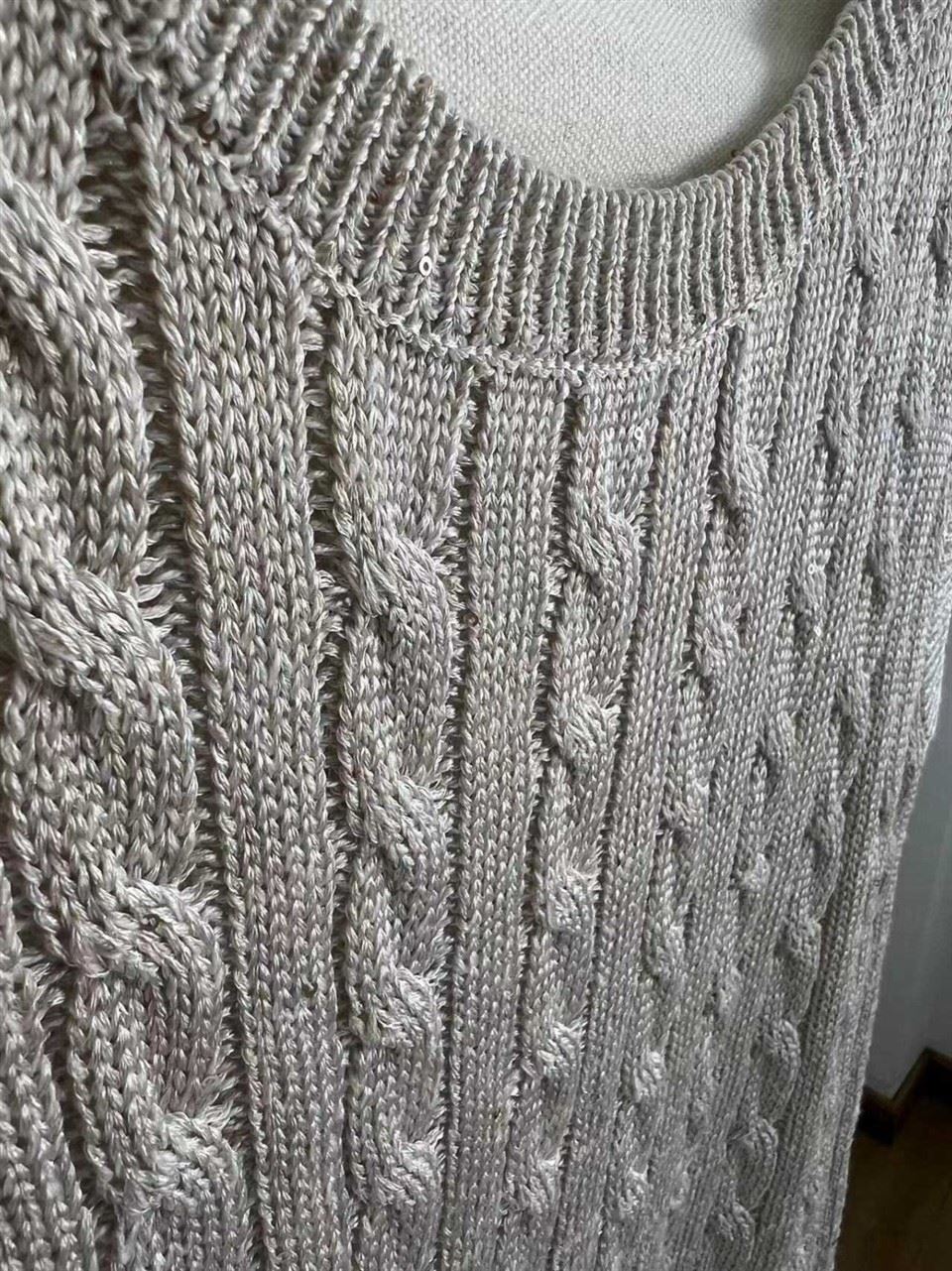 Preppy Grey Crewneck Knitted Vest Preppy Grey Crewneck Knitted Vest
