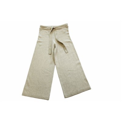 Bombažne pletene hlače z žepi